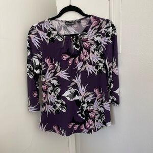 New York and company floral women top